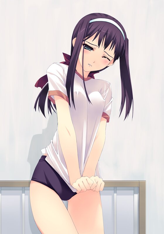 anime girl in school uniform