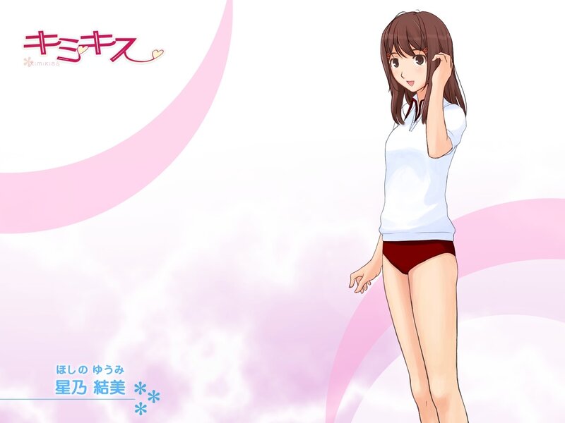Anime girl in school uniform