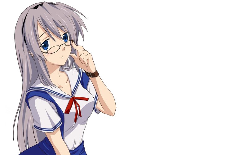 anime girl in school uniform