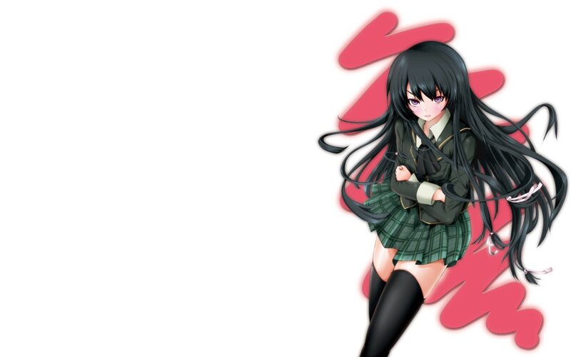 anime girl in school uniform