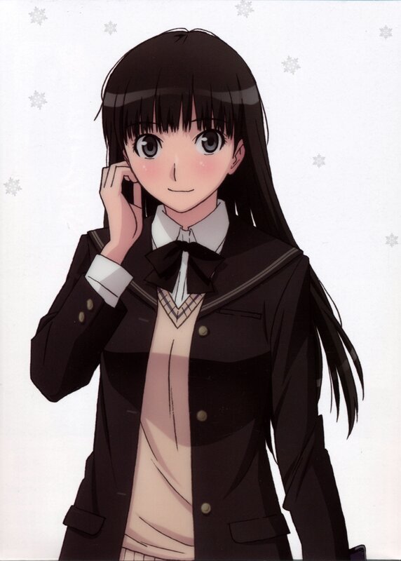 anime girl in school uniform