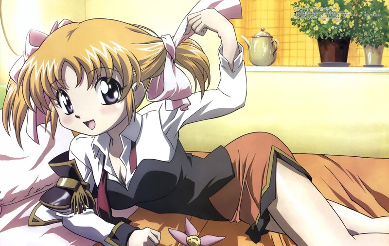 anime girl in school uniform