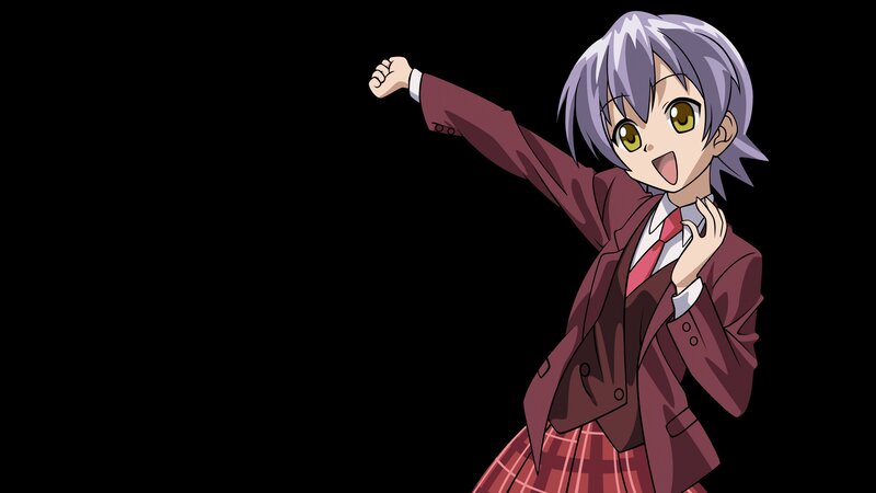 anime girl in school uniform