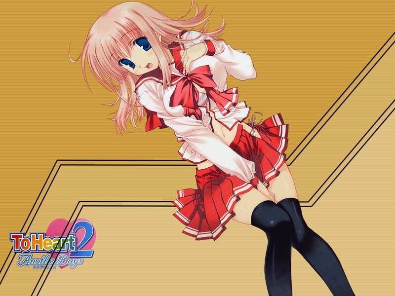Anime girl in school uniform