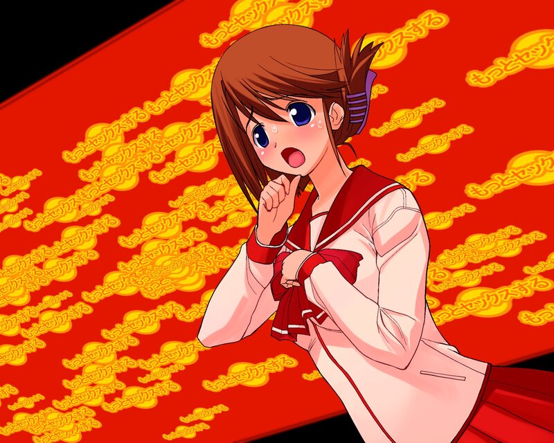 anime girl in school uniform
