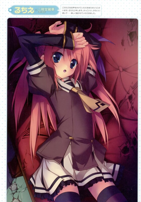 Anime girl in school uniform