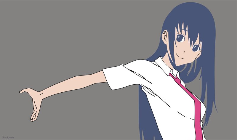 anime girl in school uniform