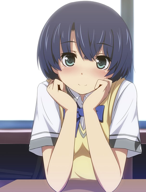 anime girl in school uniform