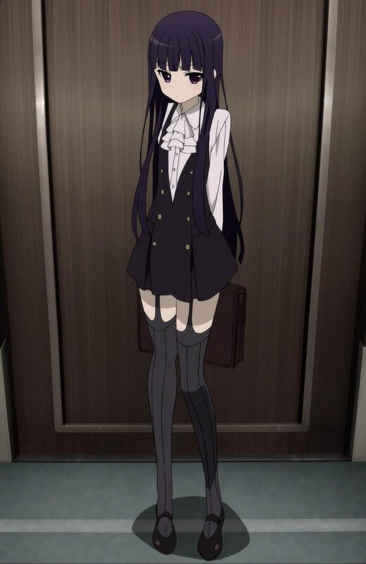 anime girl in school uniform