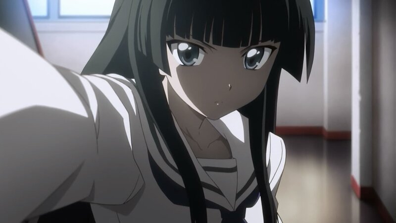 anime girl in school uniform