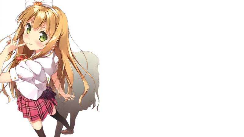 anime girl in school uniform