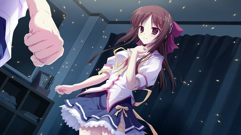 anime girl in school uniform