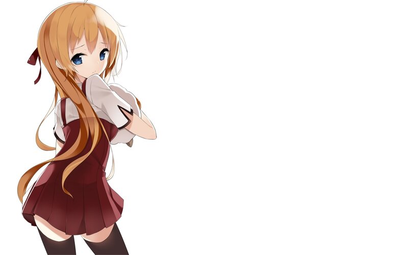 anime girl in school uniform