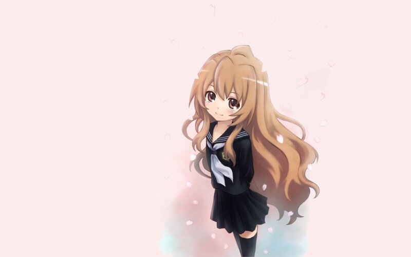 anime girl in school uniform