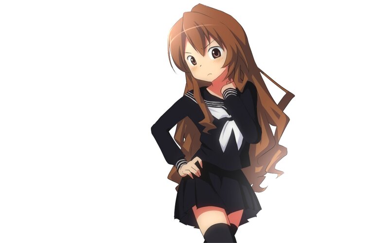 anime girl in school uniform