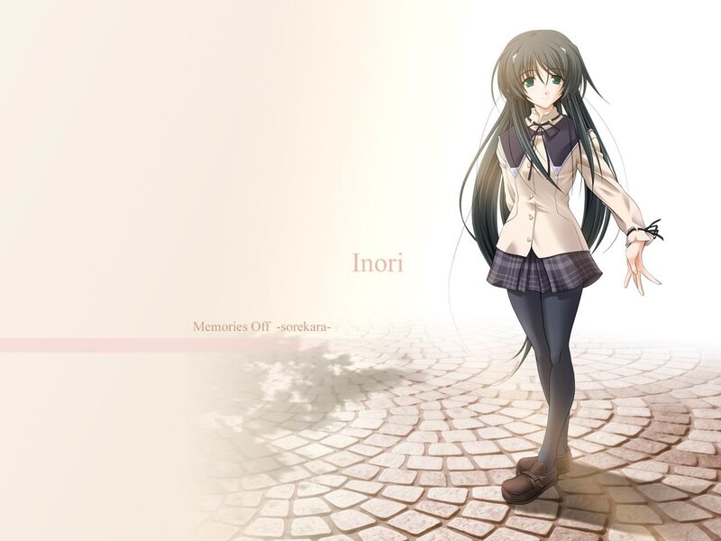 Anime girl in school uniform