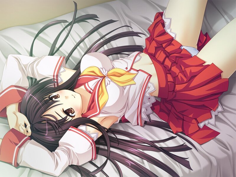 anime girl in school uniform