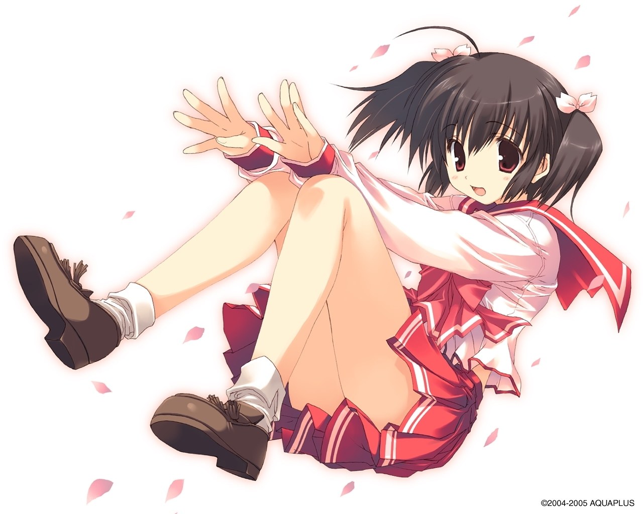 anime girl in school uniform