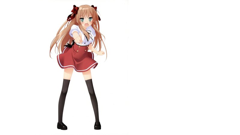 anime girl in school uniform