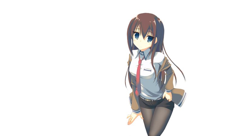 anime girl in school uniform