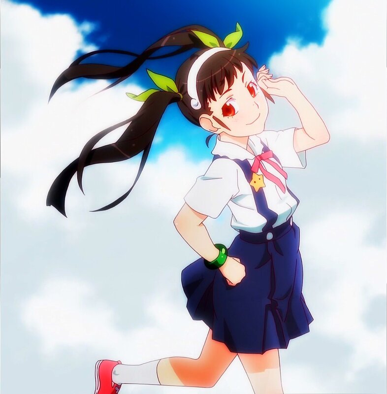 anime girl in school uniform