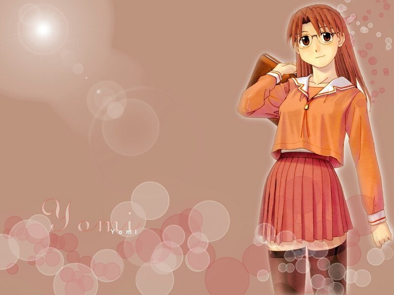 Anime girl in school uniform