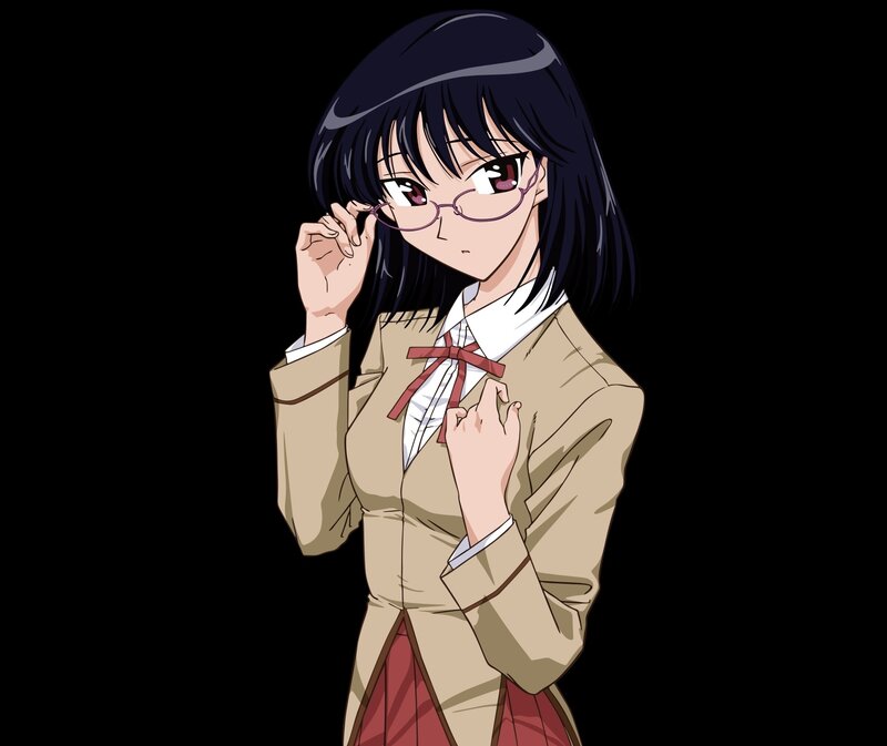 anime girl in school uniform