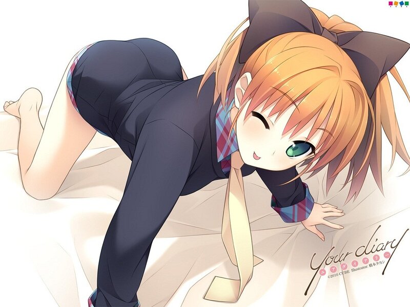 anime girl in school uniform