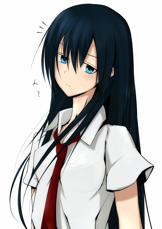 anime girl in school uniform