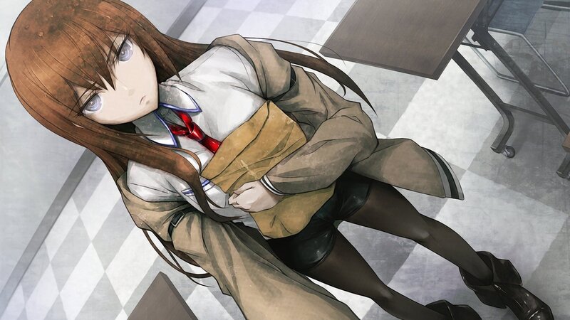 anime girl in school uniform