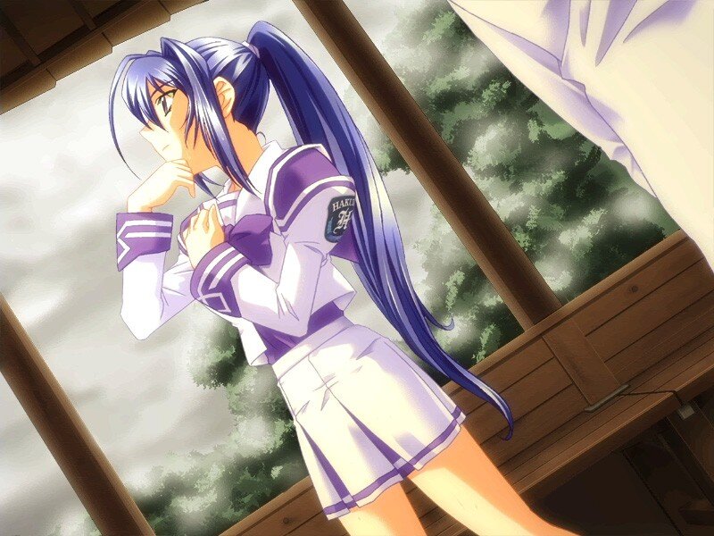 anime girl in school uniform