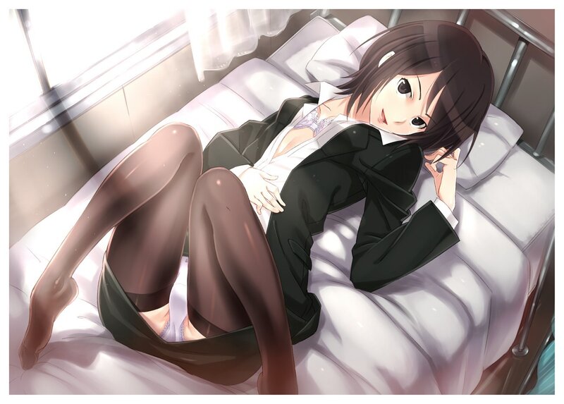 anime girl in school uniform