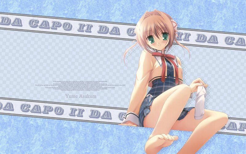 Anime girl in school uniform