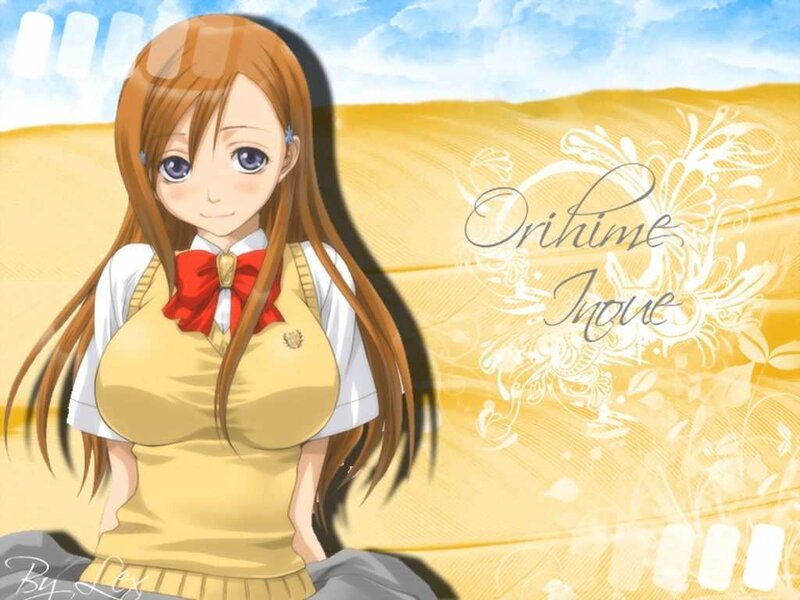 Anime girl in school uniform