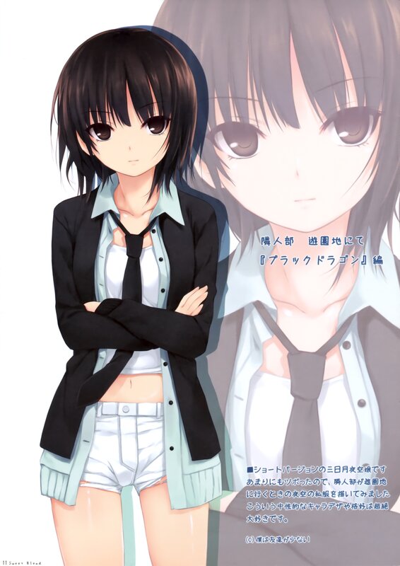 Anime girl in school uniform