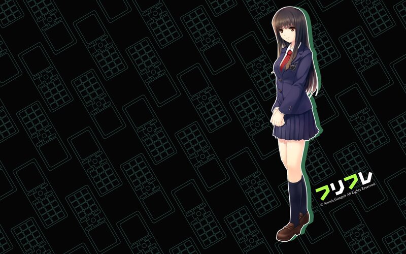 anime girl in school uniform