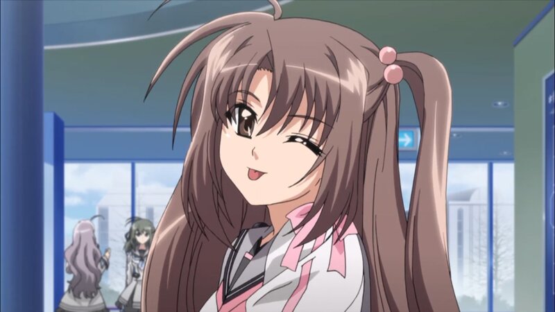 anime girl in school uniform