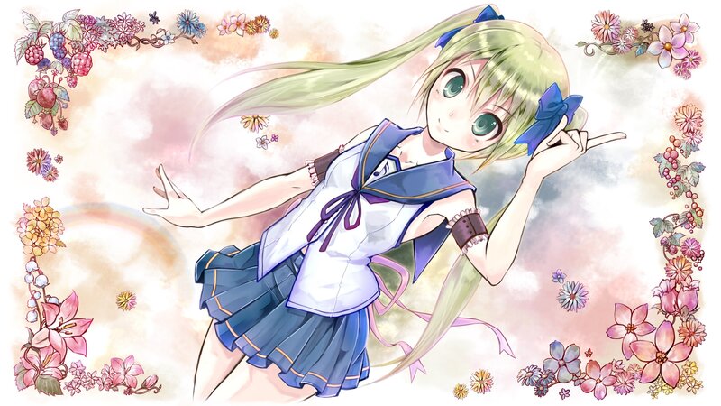 anime girl in school uniform