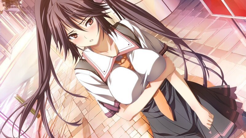 anime girl in school uniform