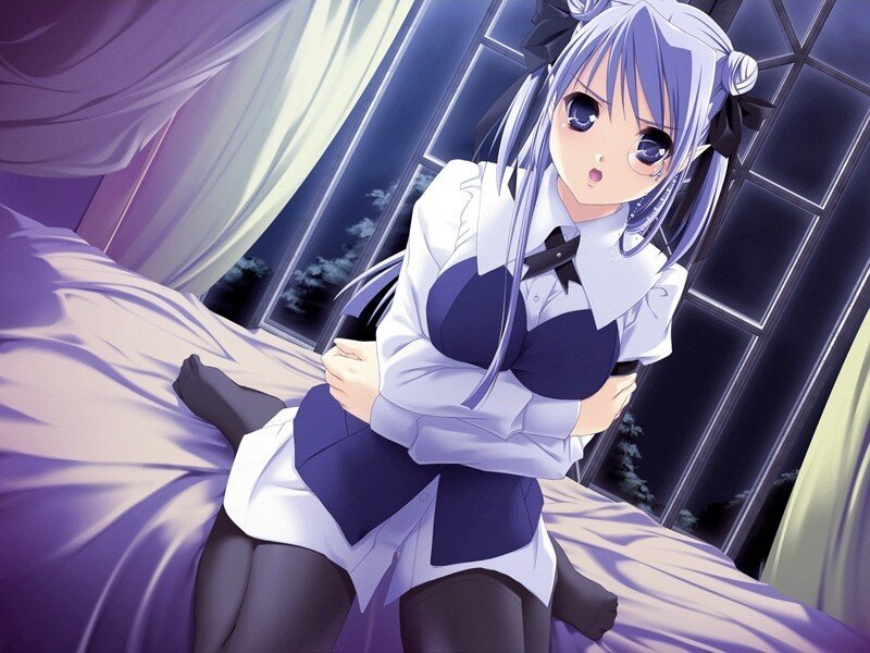anime girl in school uniform