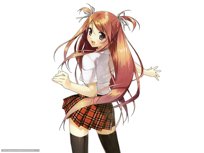 anime girl in school uniform