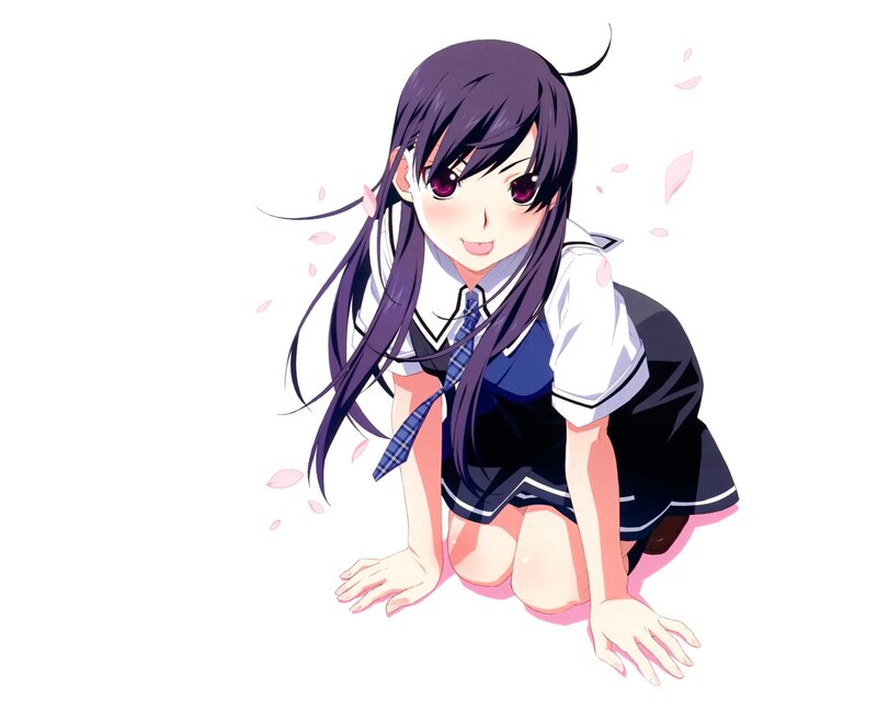 anime girl in school uniform