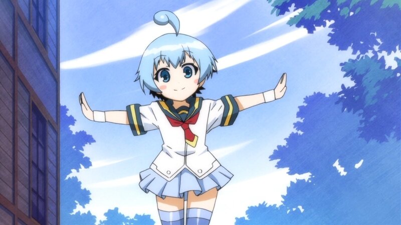 anime girl in school uniform