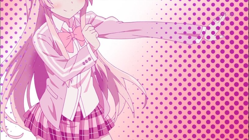 anime girl in school uniform