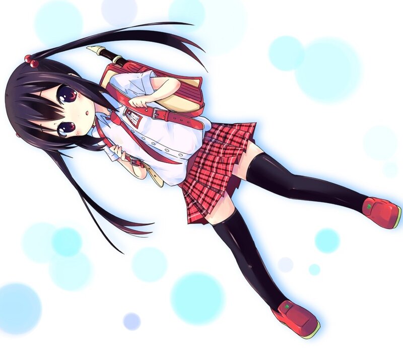 anime girl in school uniform