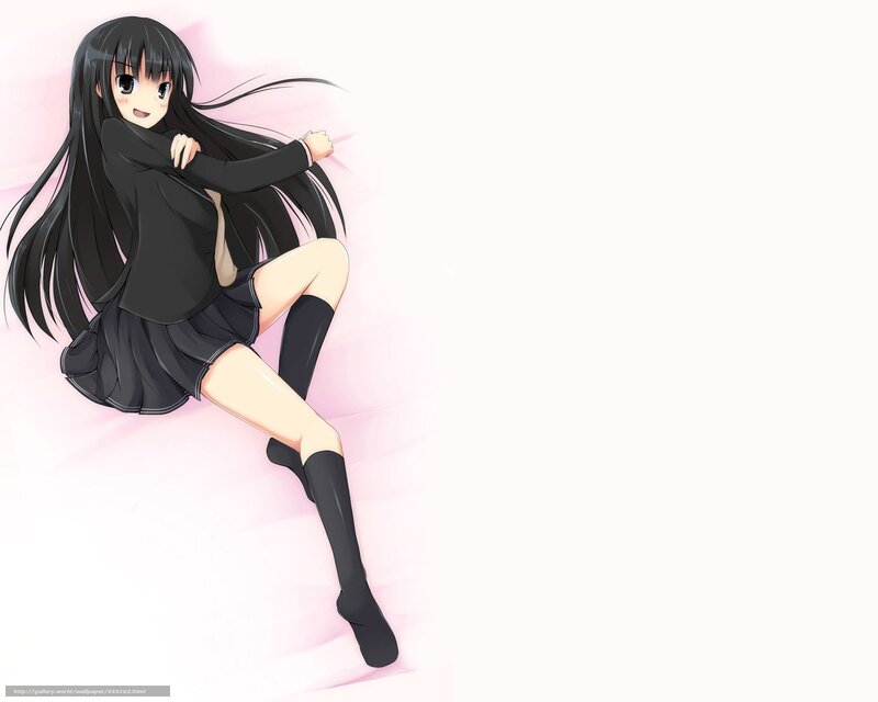 anime girl in school uniform