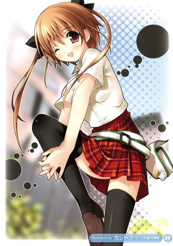 anime girl in school uniform