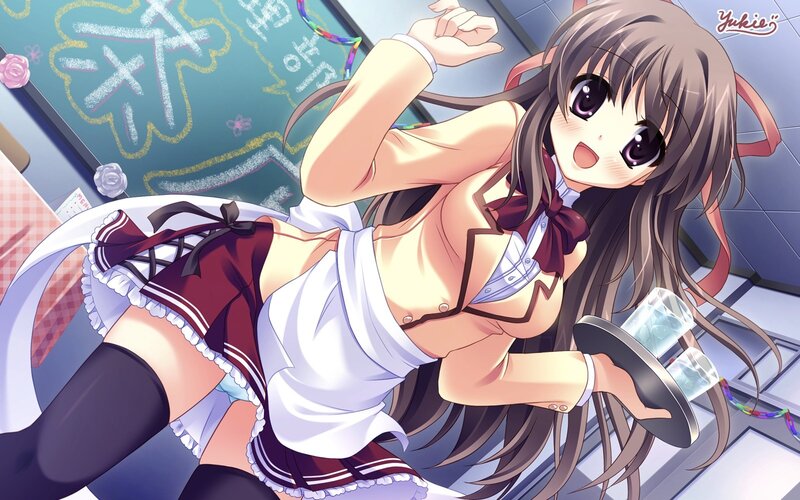 anime girl in school uniform