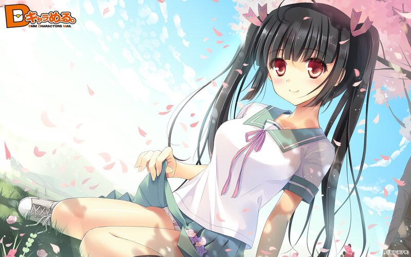 anime girl in school uniform