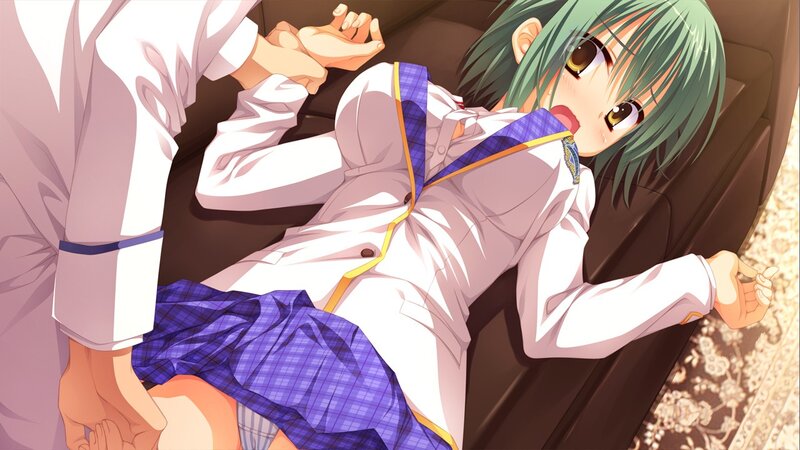 anime girl in school uniform